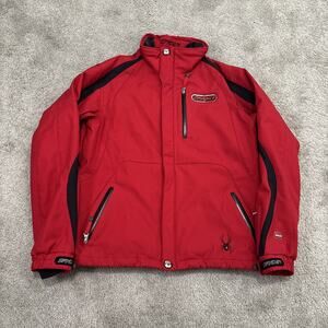 Spyder Mens Red Ski Jacket Dermizax-EV Zip Pockets & Spiderweb Lining Size L/52
